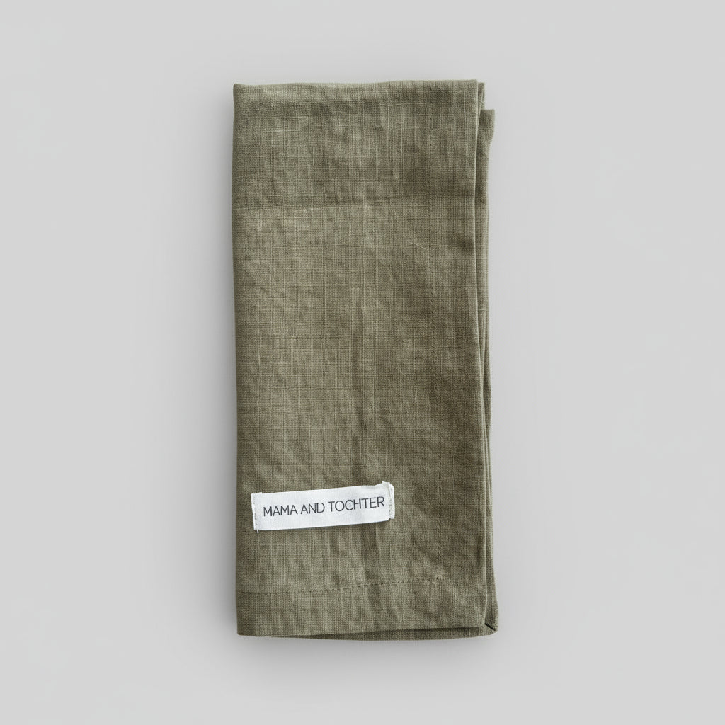 Green tea towel