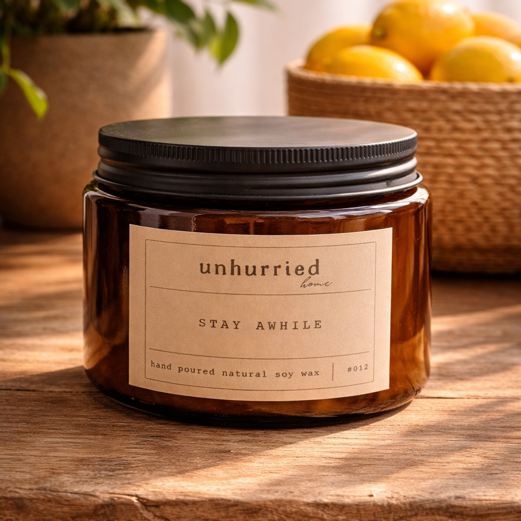 Stay Awhile Candle-Large