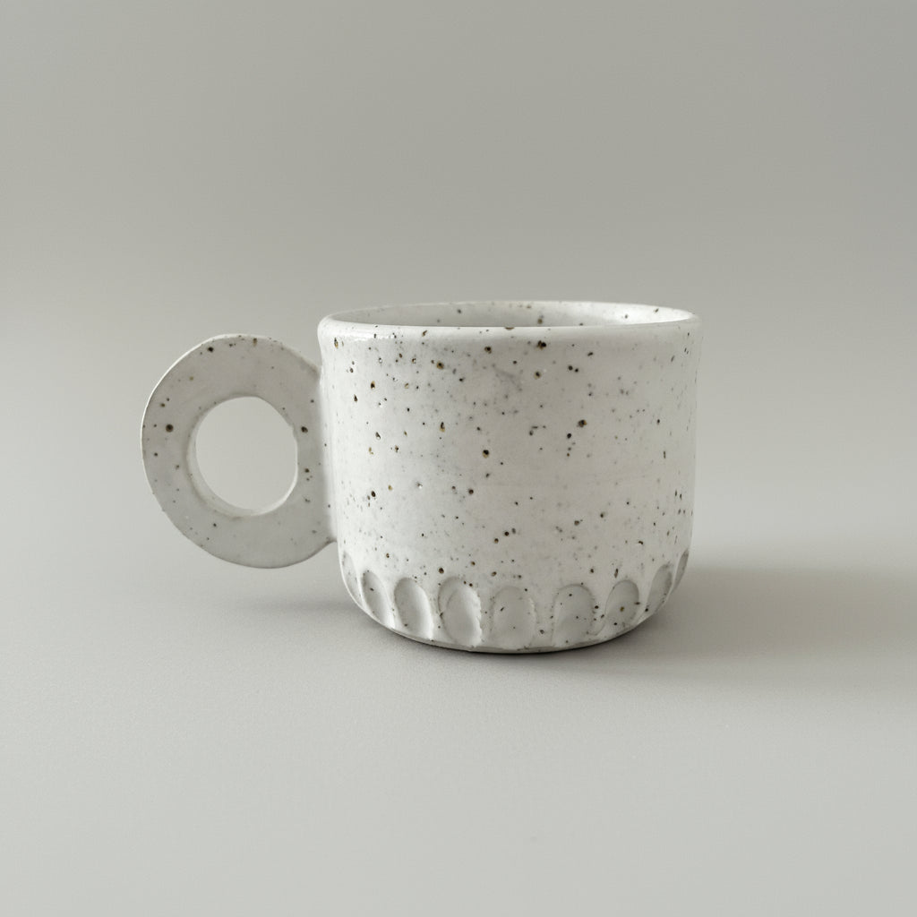 Speckled ceramic mug