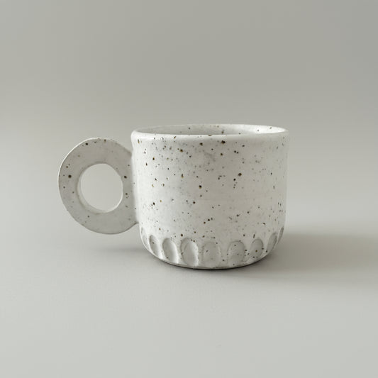 Speckled ceramic mug