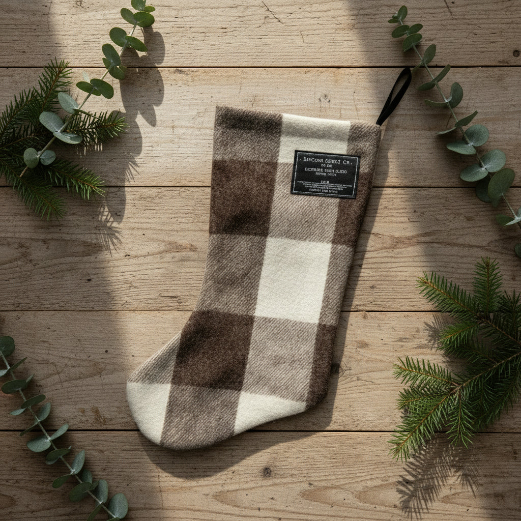 Plaid patterned stocking 