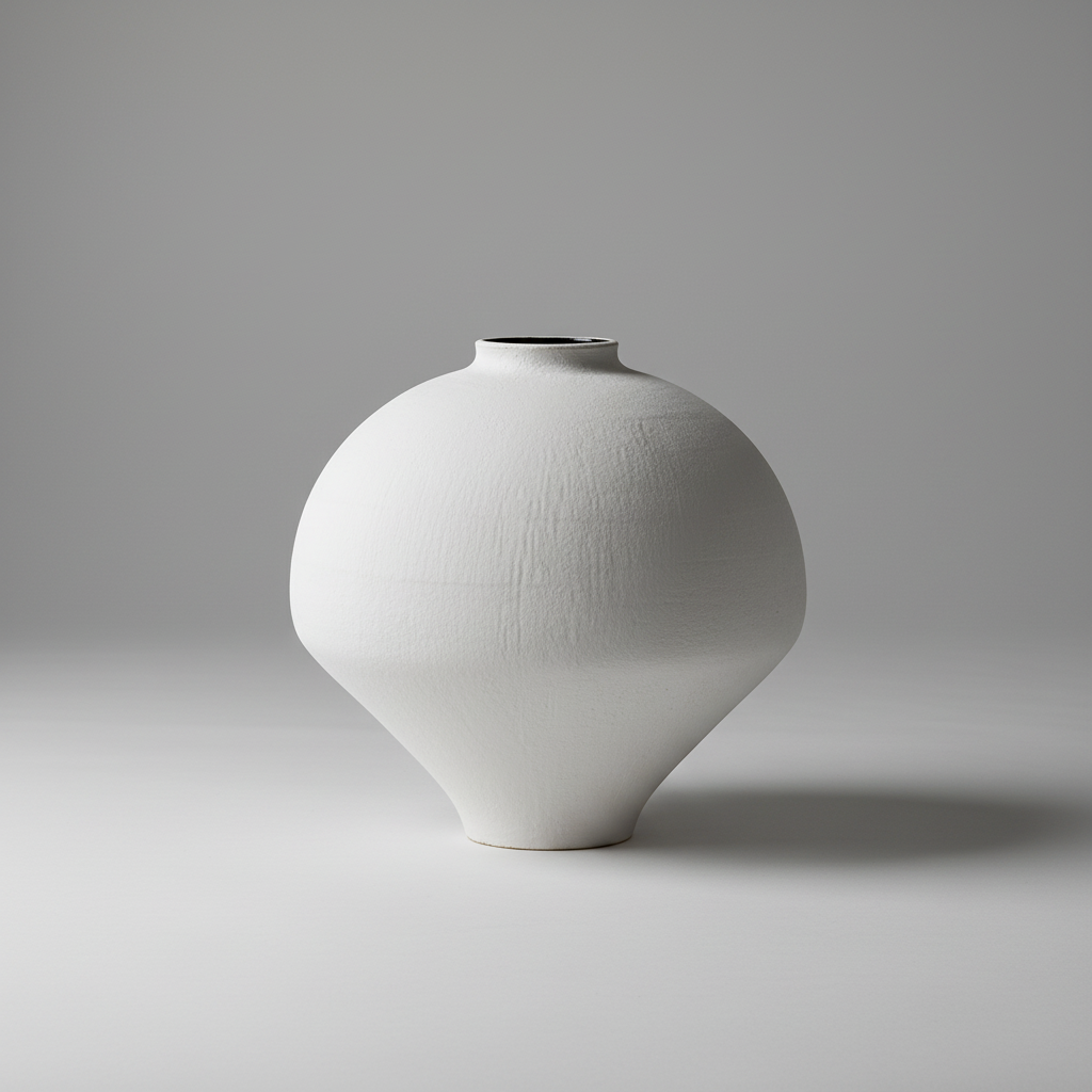 White ceramic vase 