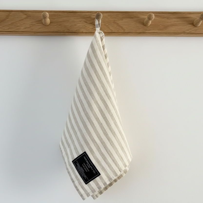 Striped tea towel 