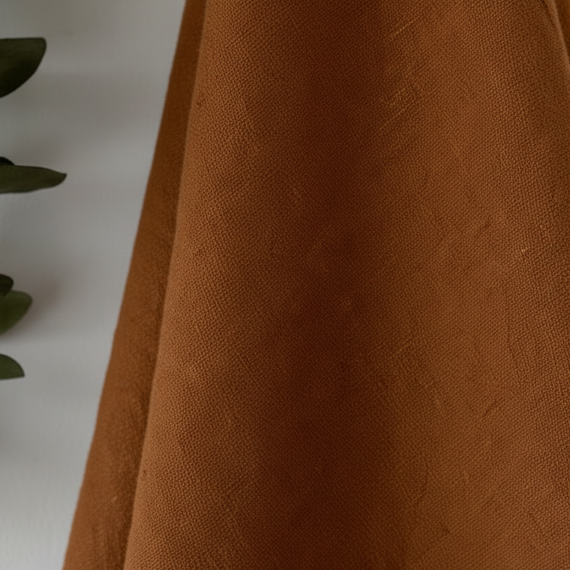 Rust Linen Tea Towel