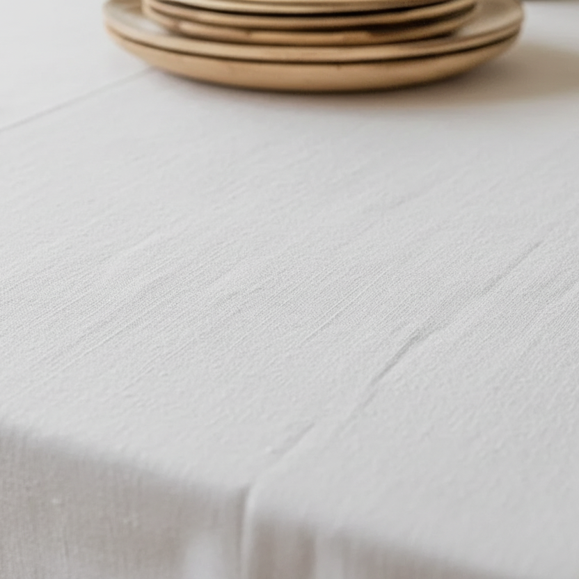 White tablecloth