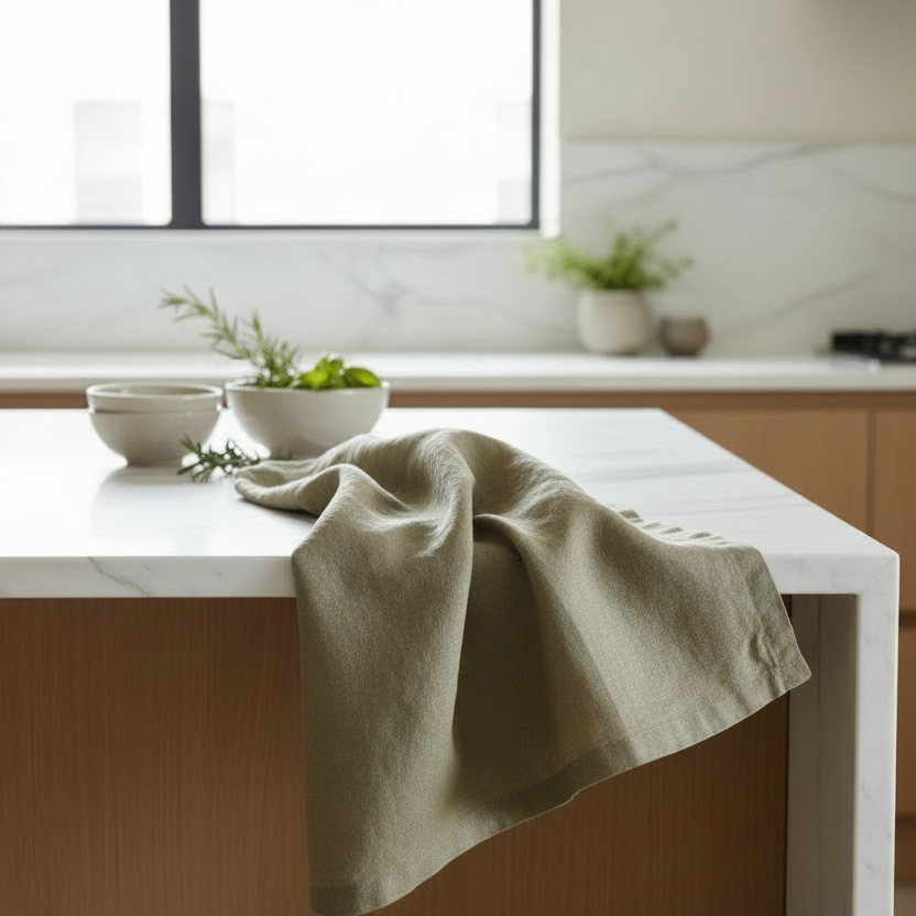 Olive Tea Towel