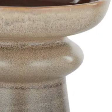 Close-up of a textured ceramic bowl 