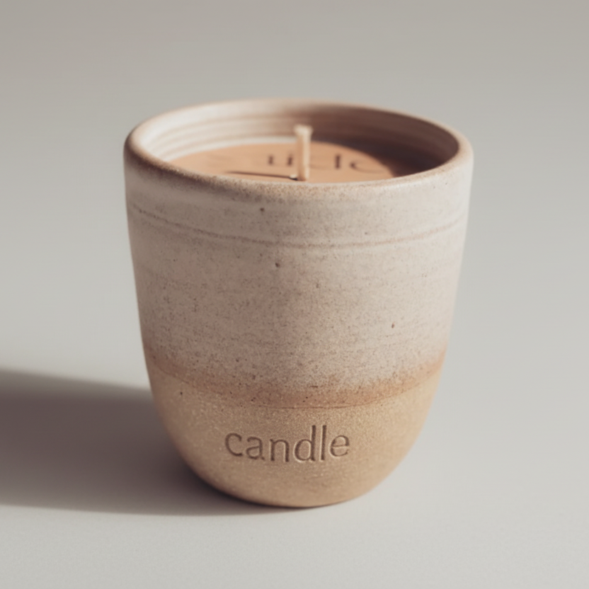 Ceramic candle