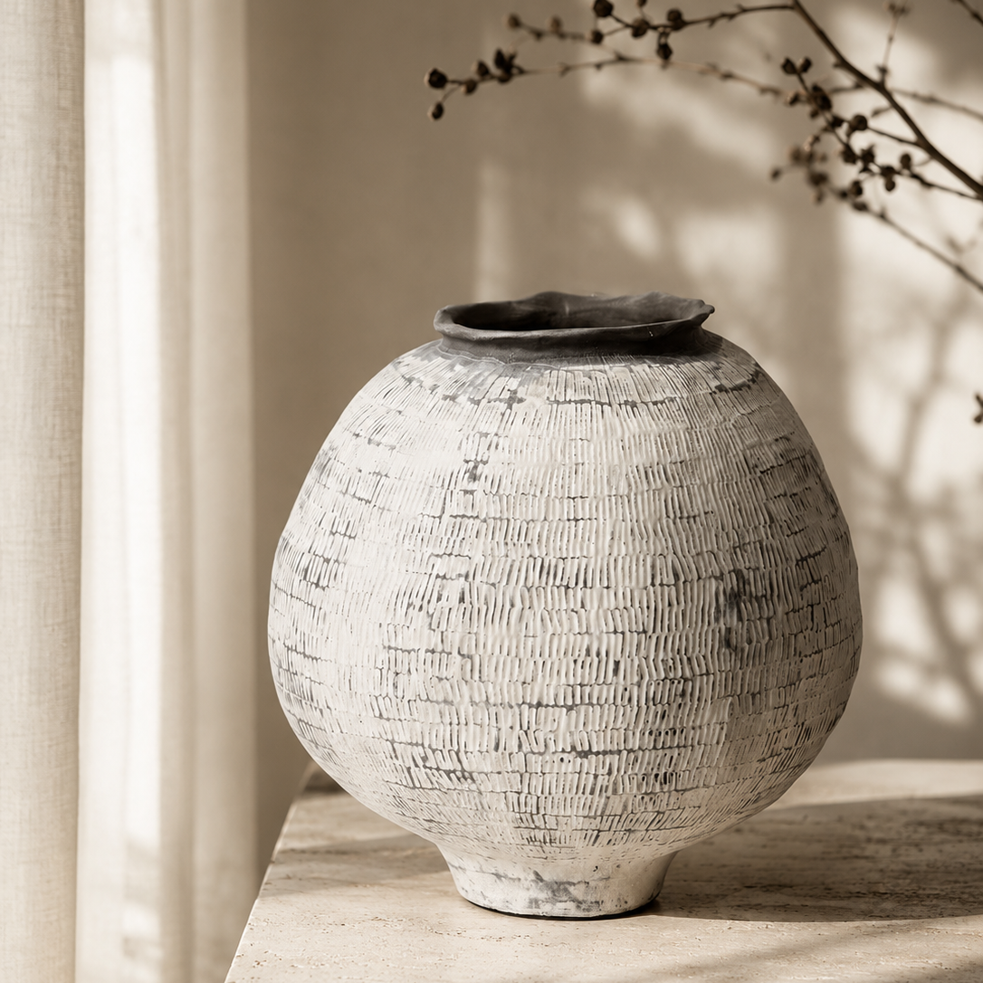 Bastian Vessel Black/White - Small