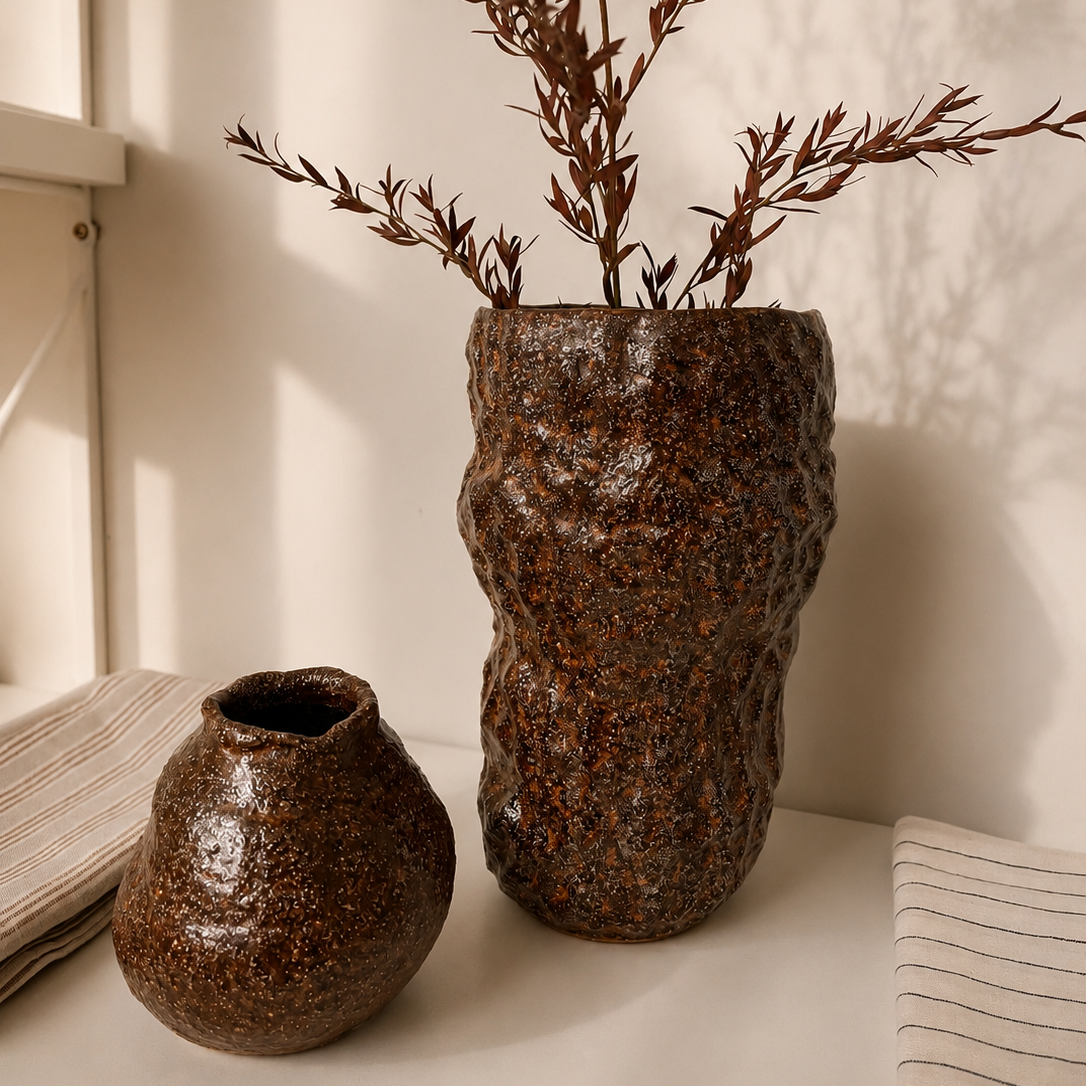 Kaari Vase Terracotta